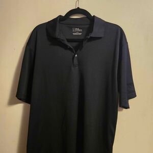 PGA Tour Men's Classic Black Polo
